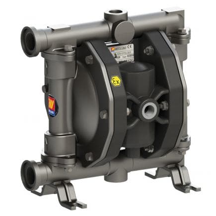 MECLUBE 028-S110-AB4 - Pompe pneumatique à double membrane Mod. SS110 en ACIER INOX AISI 316 Joints EPDM