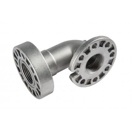 MECLUBE R90-1000-030 - Aluminium elbow flange 90° F-F 1" with O-ring