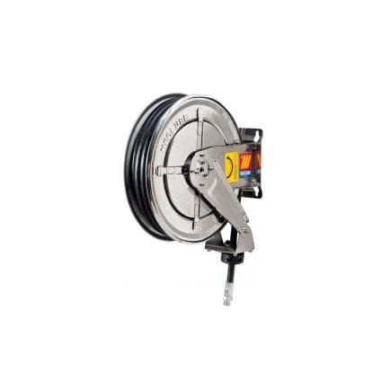 MECLUBE 070-2202-318 - Stainless steel automatic hose reels FX-400 fixed for air-water 20 bar 3/8" 18 m