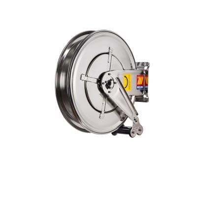 MECLUBE 070-2301-300 - Enrouleur de tuyau fixe aisi 304 inox fx-460 pour air-eau 3/8" (sans tuyau)