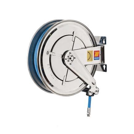 MECLUBE 070-2413-420 - Enrouleur de tuyau fixe aisi 304 inox fx-550 pour usage alimentaire 120°c ø1/2"