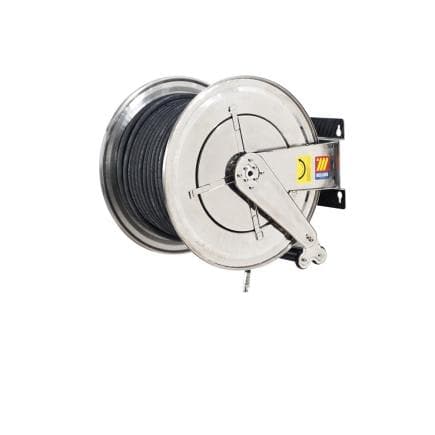MECLUBE 070-2602-440 - Enrouleur de tuyau fixe aisi 304 inox fx-560 pour air-eau ø1/2" 40m