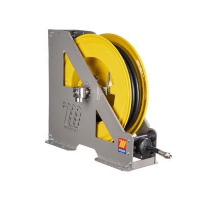 MECLUBE 073-1409-510 - Enrouleur de tuyau automatique à usage intensif hd-550 pour antigel-laveur-bleu ø3/4"