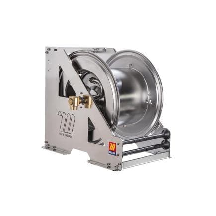 MECLUBE 073-2602-500 - Enrouleur de tuyau automatique en acier inoxydable aisi 304 à usage intensif série hdx-560 pour air-eau 3/4" (sans tuyau)