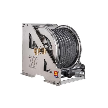 MECLUBE 073-2602-620 - Enrouleur de tuyau automatique en acier inoxydable aisi 304 à usage intensif série hdx-560 pour air-eau ø1"