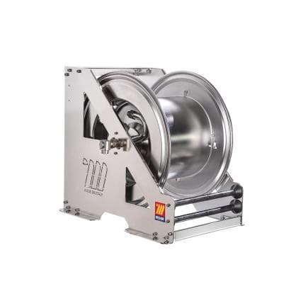 MECLUBE 073-2605-300 - Enrouleur de tuyau automatique en acier inoxydable aisi 304 à usage intensif série hdx-560 pour eau 150°c 3/8" (sans tuyau)