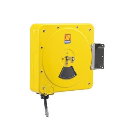 MECLUBE 075-4506-318 - CS-500 Enrouleur de tuyau pivotant en acier peint pour huile ø3/8" 18m