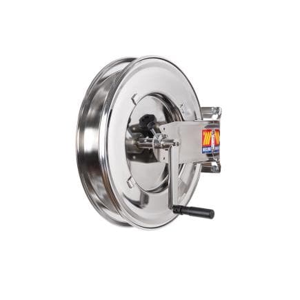 MECLUBE 077-2305-400 - Enrouleur manuel fixe en inox 304 fmx-460 pour eau 150°c 1/2" (sans tuyau)
