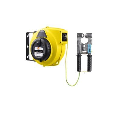 MECLUBE 078-3454-615 - Enrouleur automatique de câble de mise à la terre 1x6 15m avec pince atex 10a