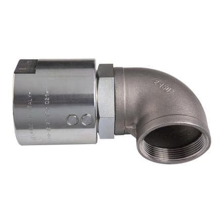 MECLUBE 079-1772-808 - Raccord tournant 90° huile m1.1/2" -f 1.1/2" bsp