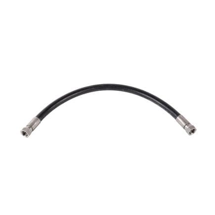 MECLUBE 909-0424-006 - Tuyau antigel en caoutchouc noir antistatique epdm 20bar 1/2" f-f acier inoxydable