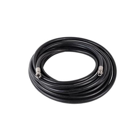 MECLUBE 909-0505-200 - Tuyau antigel en caoutchouc noir antistatique epdm 20bar 3/4" m-f acier inoxydable 20m