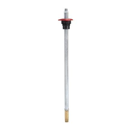MECLUBE A28-1274-094 - Tube d'aspiration pour pompes à double membrane en acier galvanisé avec clapet de pied et bague de fixation au fût