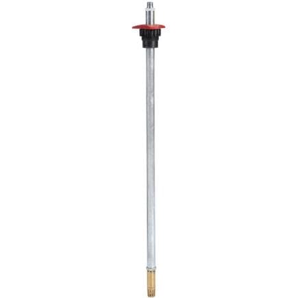 MECLUBE A28-1274-125 - Tube plongeur pour pompes à double membrane en acier galvanisé avec clapet de pied et bague de fixation au fût