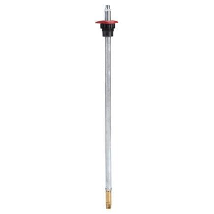 MECLUBE A28-1275-125 - Tube plongeur pour pompes à double membrane en acier galvanisé avec clapet de pied et bague de fixation au fût