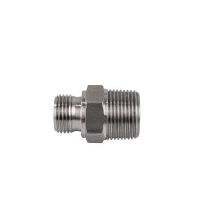 MECLUBE F96-1110-605 - Mamelon réduit en acier inoxydable hex.22 m 1" bsp-m 3/4" nptf