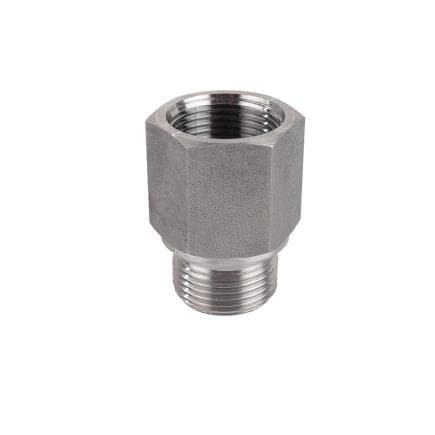 MECLUBE F96-1210-404 - Extension en acier inoxydable m 1/2" bsp -f 1/2" bsp