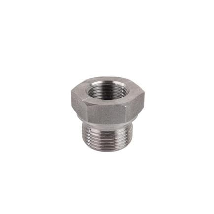 MECLUBE F96-1300-403 - Capuchon de réduction en acier inoxydable m 1/2" bsp -f 3/8" bsp