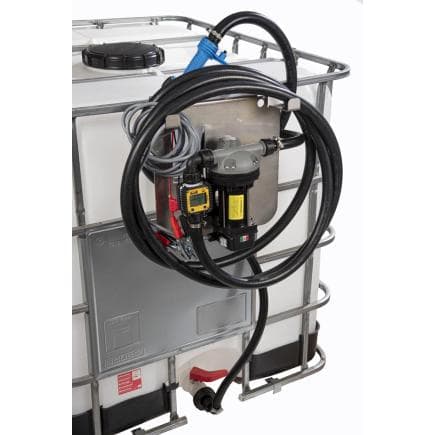 MECLUBE 097-5610-012 - Kit IBC pour adblue® 12v 34 l/min adaptateur s60x6 avec buse manuelle et compteur de litres