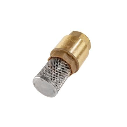 MECLUBE R35-0200-006 - Clapet de pied F1" en laiton avec filtre en acier inoxydable
