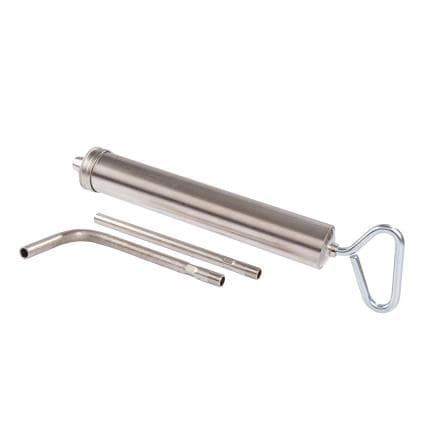 MECLUBE 027-3515-500 - Seringue en acier nickelé pour huile à haute viscosité mod. corps d'aspiration-pression professionnel ø50 l. 410mm