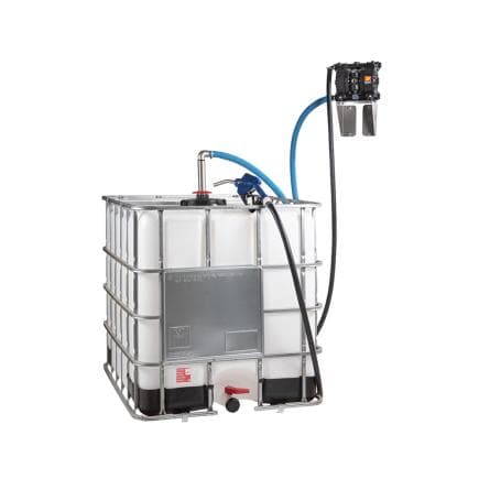 MECLUBE 029-1522-000 - Kit complet de pompe à membrane pour antigel, lave-glace et liquide adblue pour réservoirs ibc de 1000 l avec buse automatique