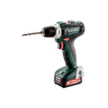 METABO 601036500 - PowerMaxx BS 12 - Perceuse-visseuse sans fil 12V (avec 2 batteries 2,0 Ah et chargeur)