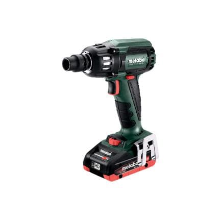 METABO 602205800 - SSW 18 LTX 400 BL - Visseuse à chocs sans fil 18V (avec 2 batteries 4,0 Ah et chargeur)