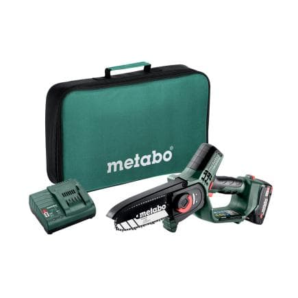 METABO 600856500 - MS 18 LTX 15 - Scie à élaguer sans fil 18V (avec batterie 2,0 Ah et chargeur)