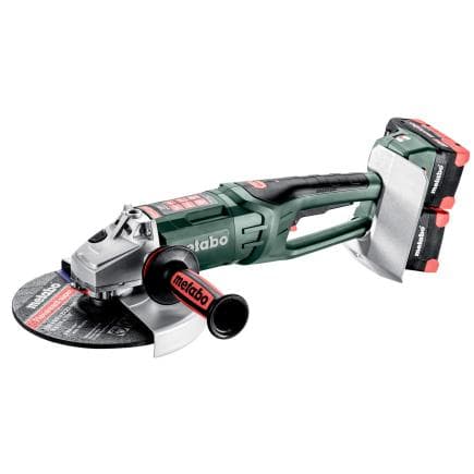 METABO 613103810 - WPB 36-18 LTX BL 24-230 Quick - Meuleuse d'angle sans fil 18V (avec 4 batteries 8,0 Ah et chargeur)