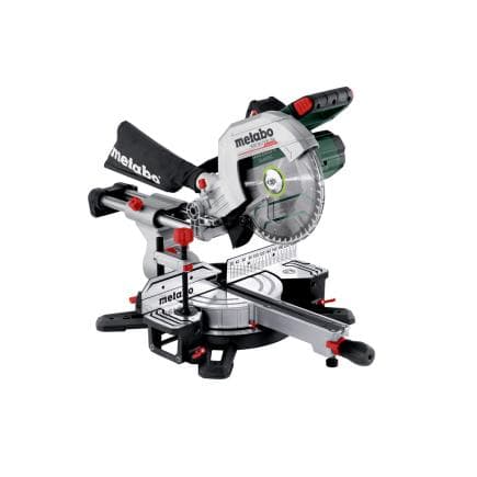 METABO 614254920 - KGS 18 LTX BL 254 - Scie à onglets sans fil 18V (avec batterie 4,0 Ah et chargeur)
