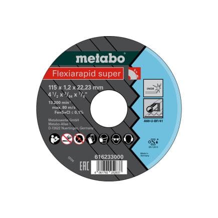 METABO 616233000 - Disque à tronçonner en acier inoxydable Flexirapid super, TF 41