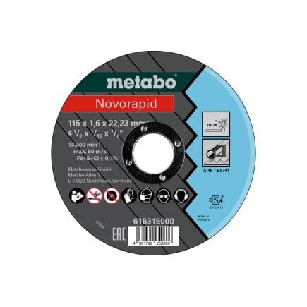 METABO 616315000 - Disque à tronçonner en acier inoxydable Novorapid TF 41