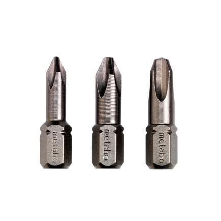 METABO 628537000 - Embouts Phillips PH 1/ 2 / 3 Torsion (3 pcs.)