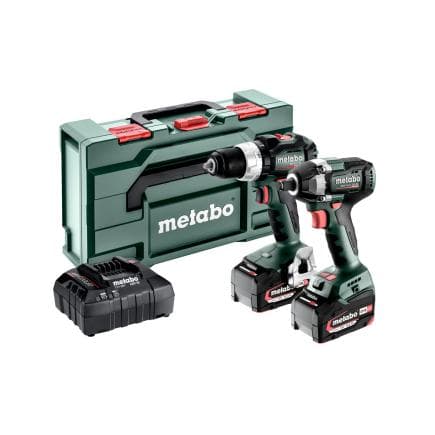 METABO 685203000 - Ensemble tournevis et perceuse à percussion (avec 2 batteries et chargeur)