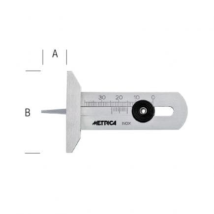 METRICA 10820 - JAUGE DE PROFONDEUR POUR BANDE DE ROULEMENT