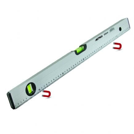METRICA 32214X - NIVEAU GRADUÉ EN ALUMINIUM PROFILÉ AVEC BASE MAGNÉTIQUE - 2 BULLES