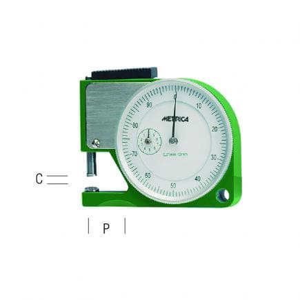 METRICA 43031 - JAUGE D'ÉPAISSEUR CENTÉSIMALE DE POCHE