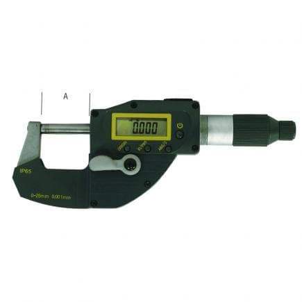 METRICA 44220 - MICROMÈTRE ÉLECTRONIQUE NUMÉRIQUE À DÉPLACEMENT RAPIDE 0-25mm