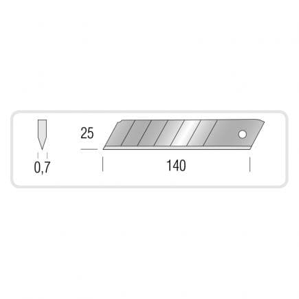METRICA 49049 - LAMES DE RECHANGE 10 pièces
