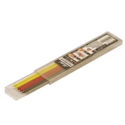 METRICA 51093 - 6 MINE DE REMPLACEMENT POUR 51083 - 2 MINE NOIRE - 2 MINE JAUNE - 2 MINE ROUGE