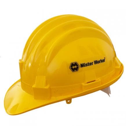 MISTER WORKER MWBR-0009-01 - Casque de travail en polyéthylène jaune
