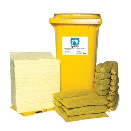NEW PIG CSKWB240 - PIG® Essentials Kit HazMat en Conteneur sur Roulettes - Moyen