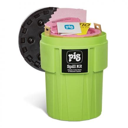 NEW PIG KIT362 - Kit pour déversements dans un conteneur de 360L à haute visibilité