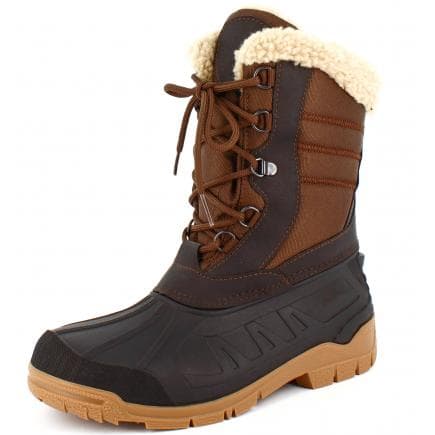 NORA F992310SPI-03500800-40 - Bottes canadiennes femme Spirale TINA marron