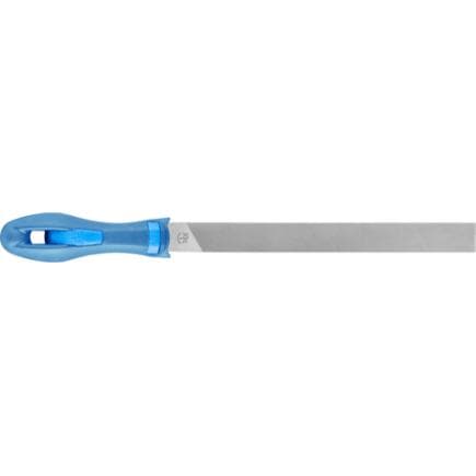 PFERD TOOLS 11270208 - Lime plate à scies cylindriques avec manche, plate à main avec bords droits/ronds, taille 2, universelle pour l’affûtage
