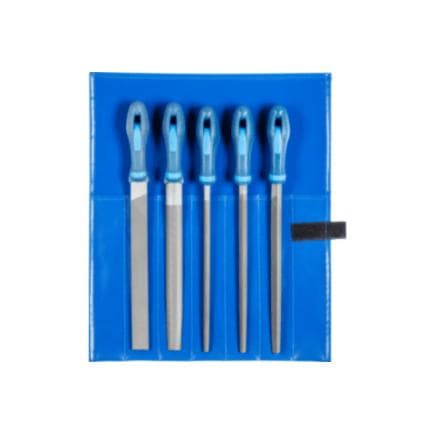 PFERD TOOLS 11800541 - Assortiment de limes d’atelier WR en étui enroulable 250 mm, taille 1 pour enlèvement de matière grossier, dégrossissage (5...