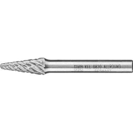 PFERD TOOLS 21001025 - Fraise s/t en carbure haute performance ALLROUND, forme d’ogive à bout arrondi KEL, Ø de tige 6mm, usinage universel,...