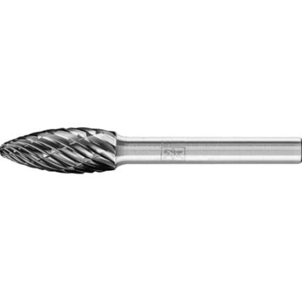 PFERD TOOLS 21001049 - Fraise lime carbure hautes performances ALLROUND, forme de flamme B tige Ø 6 mm HICOAT, usinage universel
