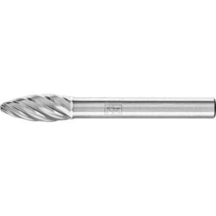 PFERD TOOLS 21103182 - Fraise lime carbure hautes performances INOX, forme de flamme B, tige Ø 6 mm pour acier inoxydable